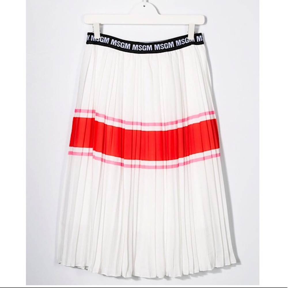 MSGM knife pleat midi